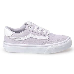 Vans Brooklyn Lifestyle Shoes Canvas NEW Kids Size 8 Purple Shimmer Velcro